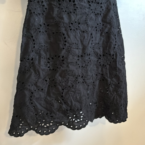 7 For All Mankind black eyelet mini dress. - Picture 4 of 9